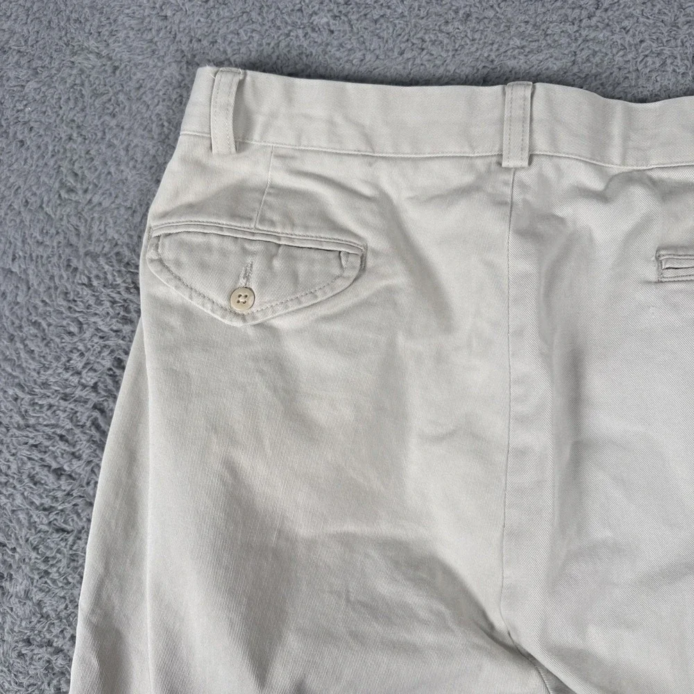 VTG Polo Ralph Lauren Hammond Pants Men's 33x32 Chino Pleated Cuffed Preppy